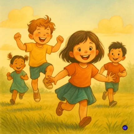 Children Play on Ground Cute Funny Music – Fun & Enjoy Music